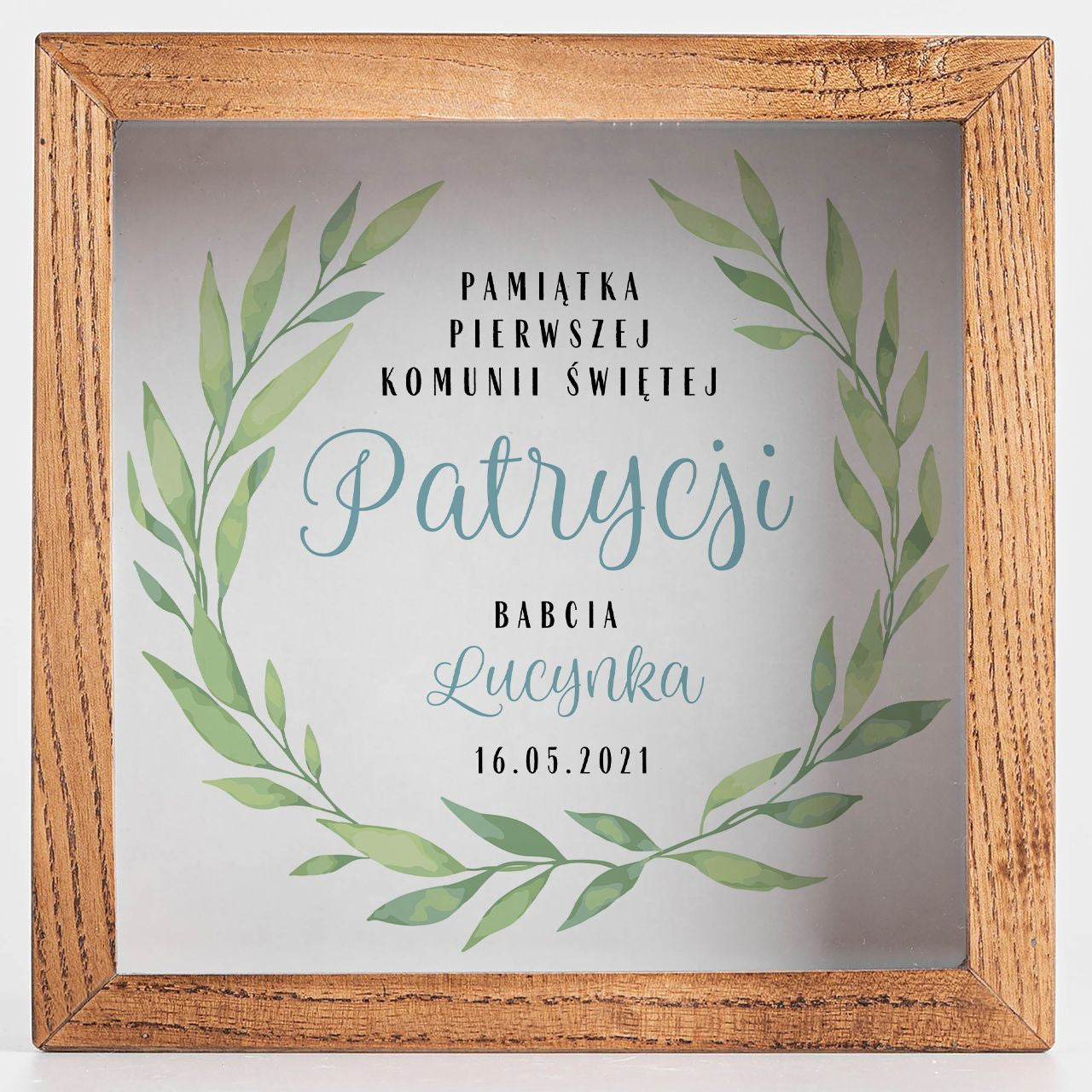 Skarbonka komunijna prezent na komunię skarbonka personalizowana skarbonka na komunię prezent dla dziecka