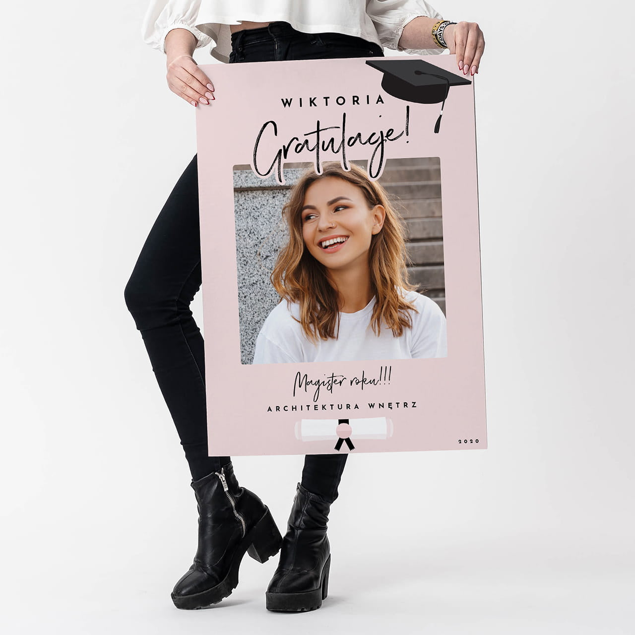 Personalizowana kartka z gratulacjami dla magistra