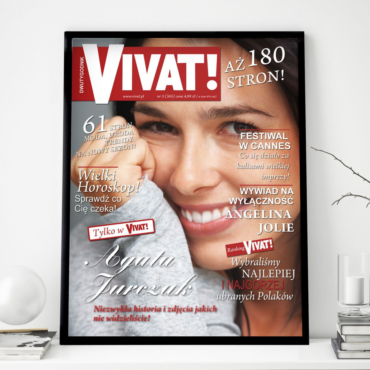 Plakat ze zdjęciem dla niej - gazeta Vivat