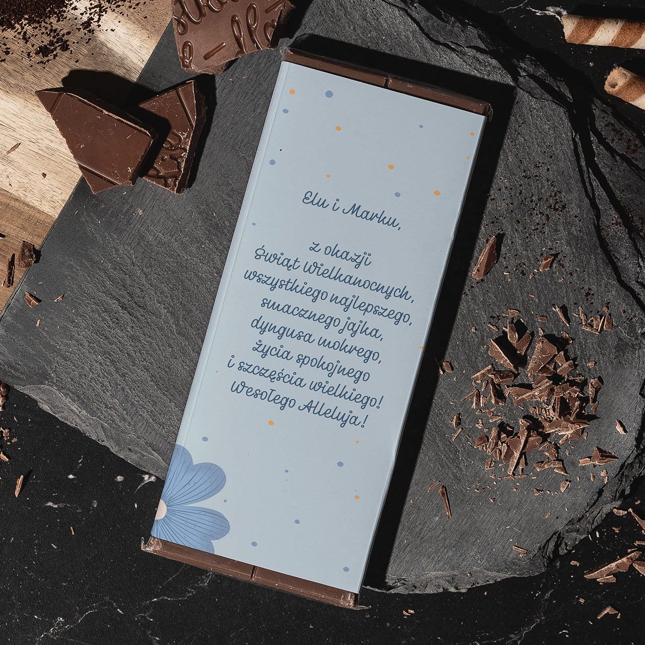 Personalizowana czekolada wielkanocna