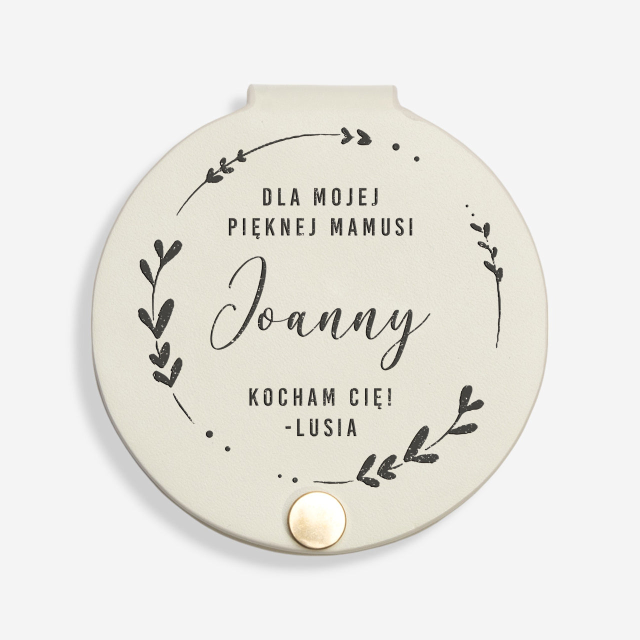 Personalizowane lusterko - upominek dla mamy