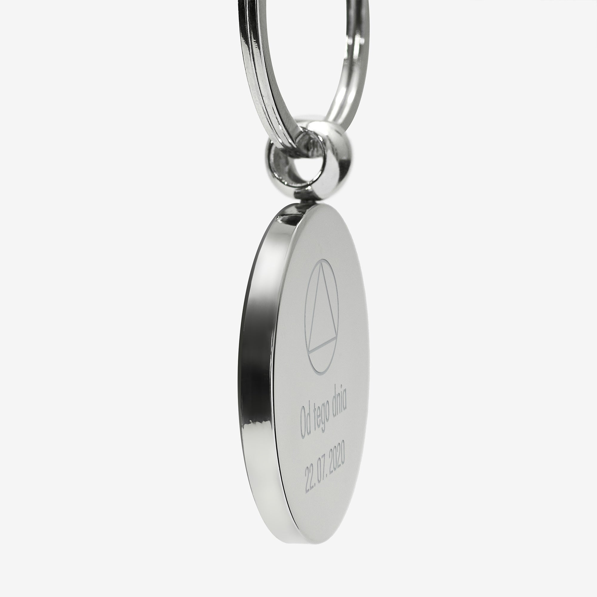 Grawerowany brelok - prezent na rocznicę trzeźwości breloczek z grawerem personalizowany brelok
