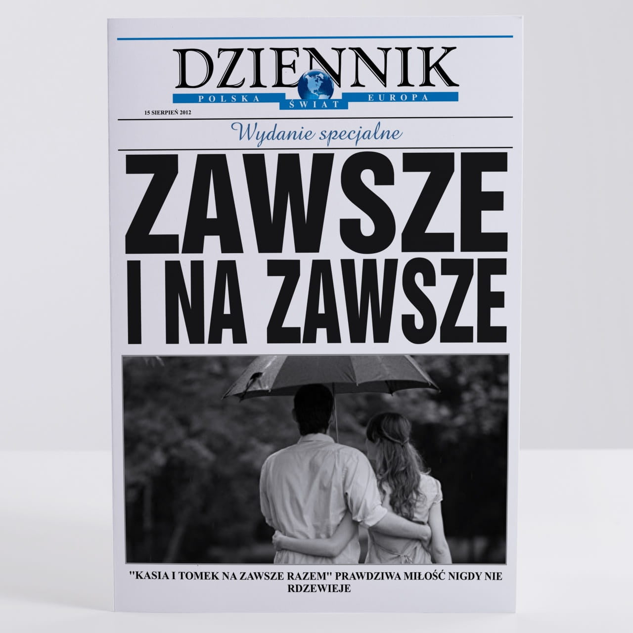 Kartka na rocznicę - upominek ze zdjęciem dla pary