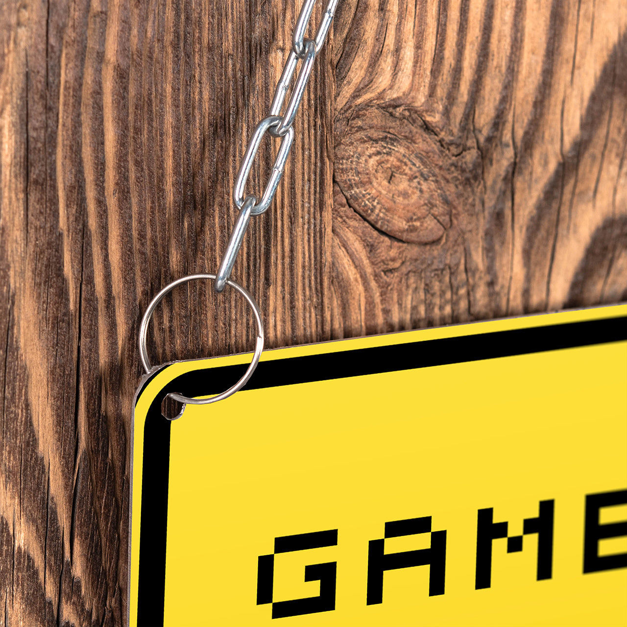Metalowa tabliczka gracza - gamer zone