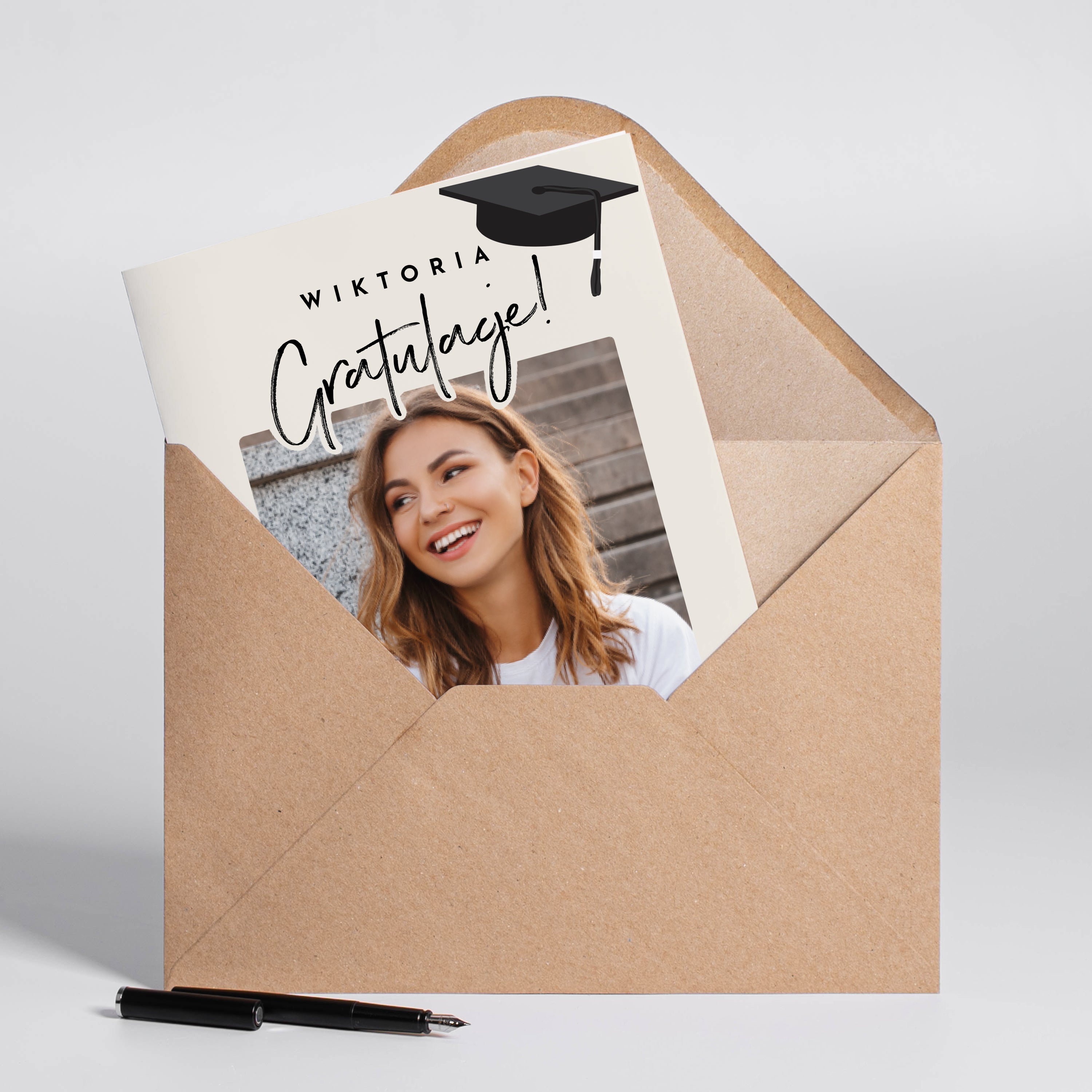 Personalizowana kartka z gratulacjami dla magistra
