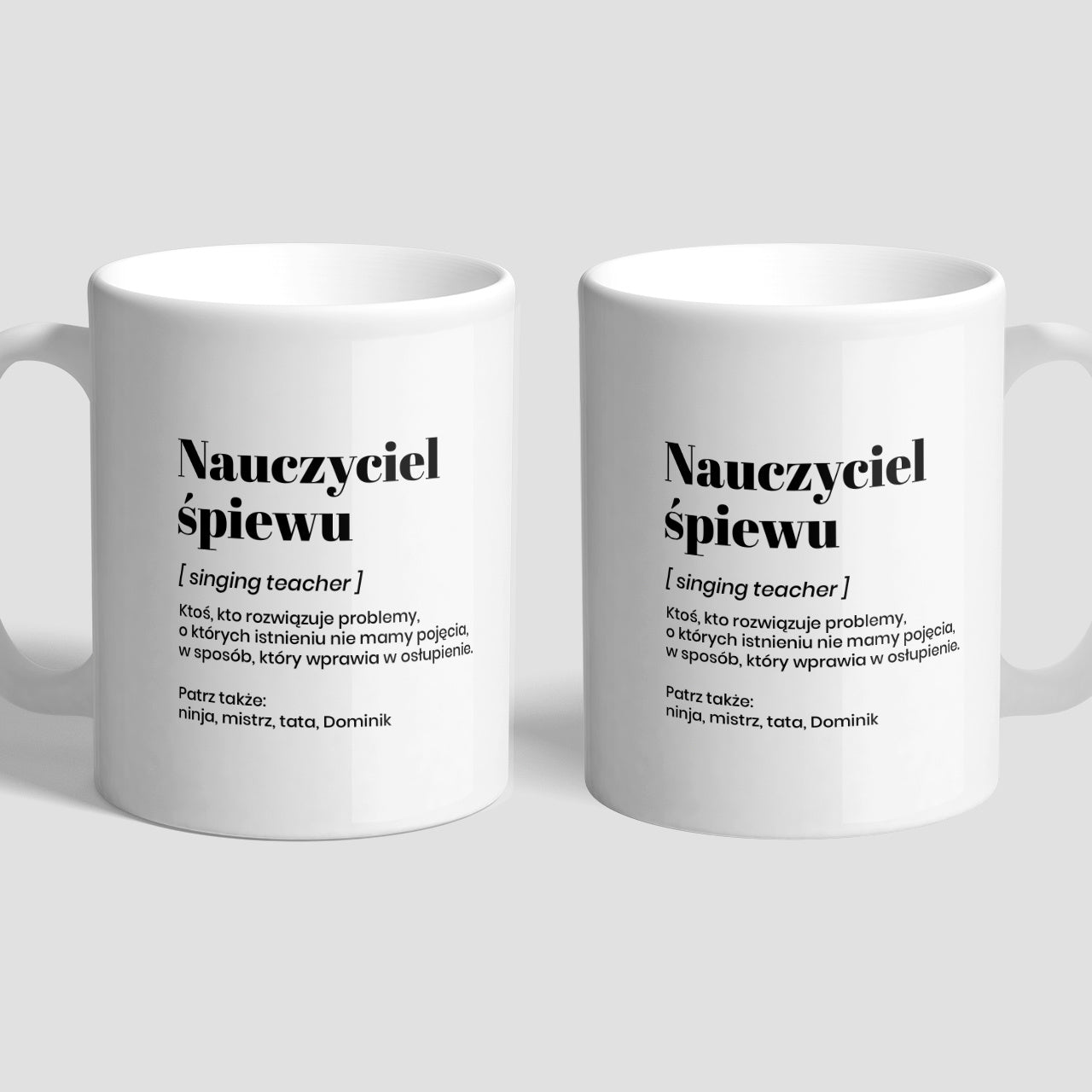 Kubek z personalizacją - prezent dla nauczyciela śpiewu