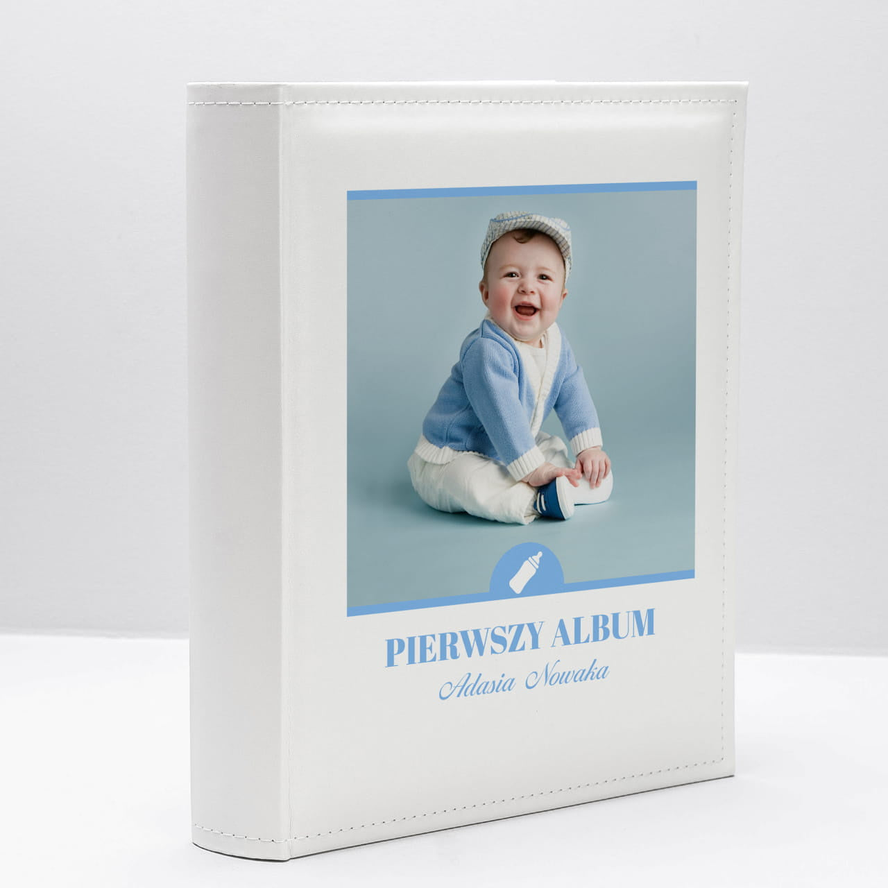 Personalizowany album fotograficzny - prezent z okazji narodzin syna album dla noworodka