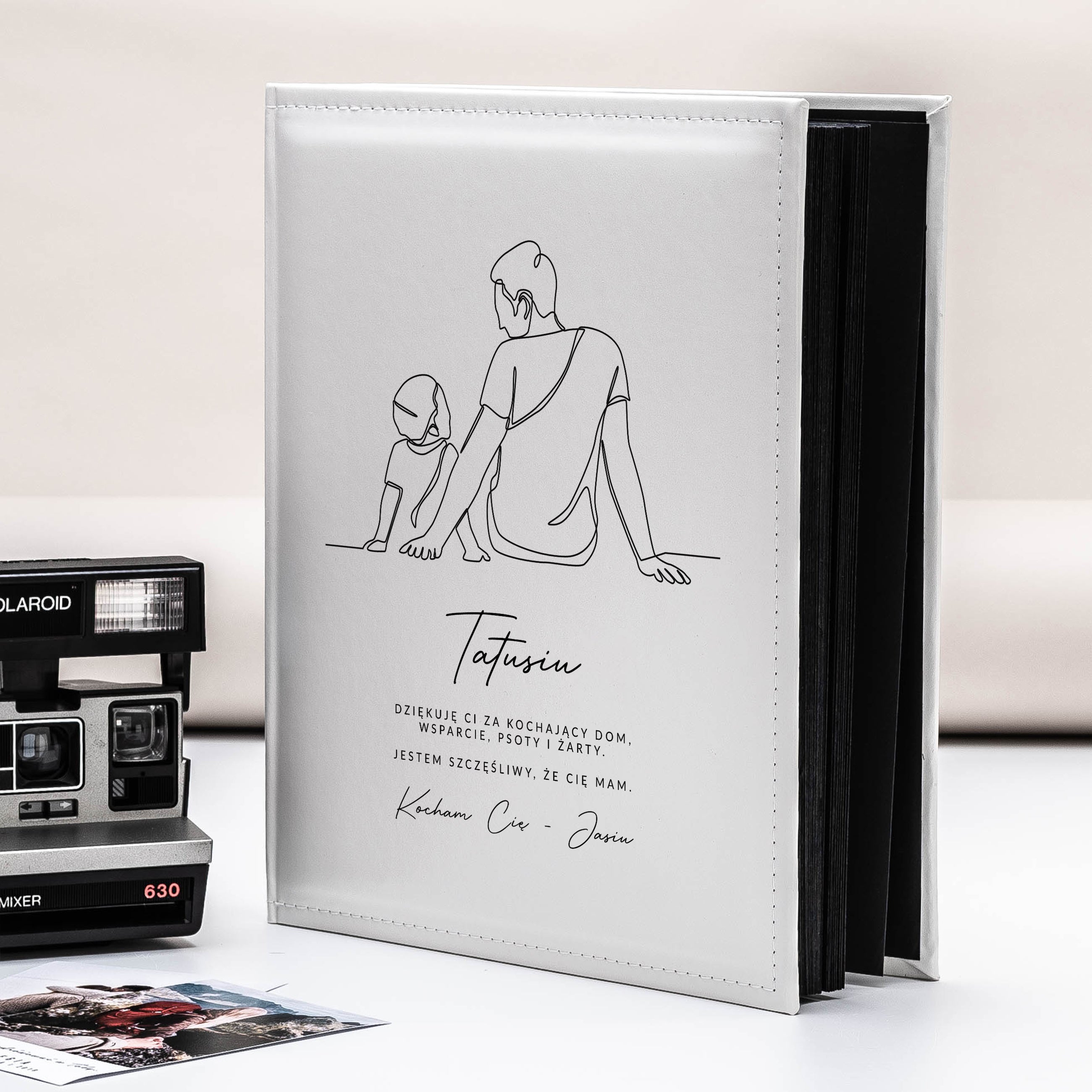 Personalizowany album dla taty od syna album na dzień taty prezent na dzień taty prezent na urodziny taty