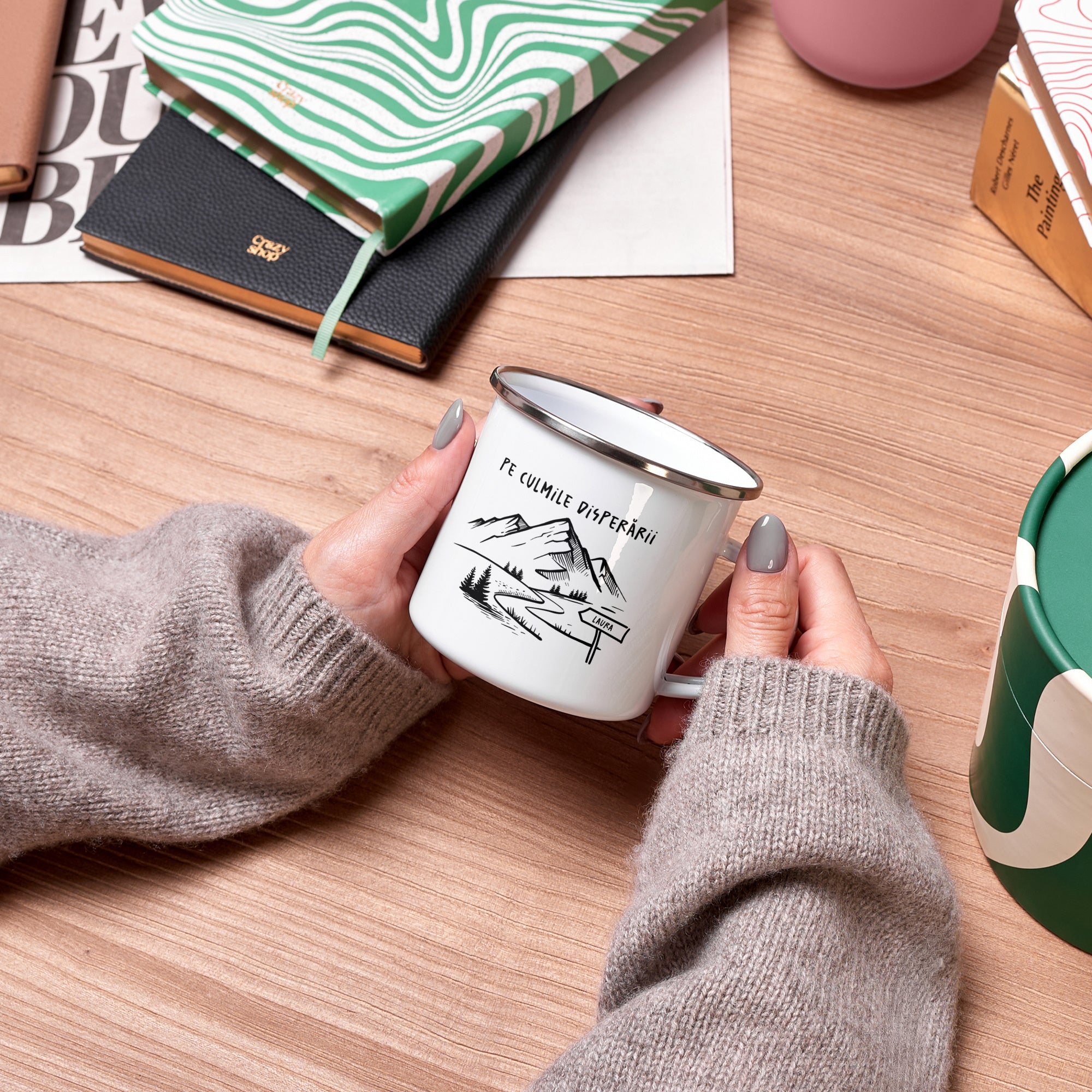 Śmieszny kubek dla miłośnika gór - personalizowany