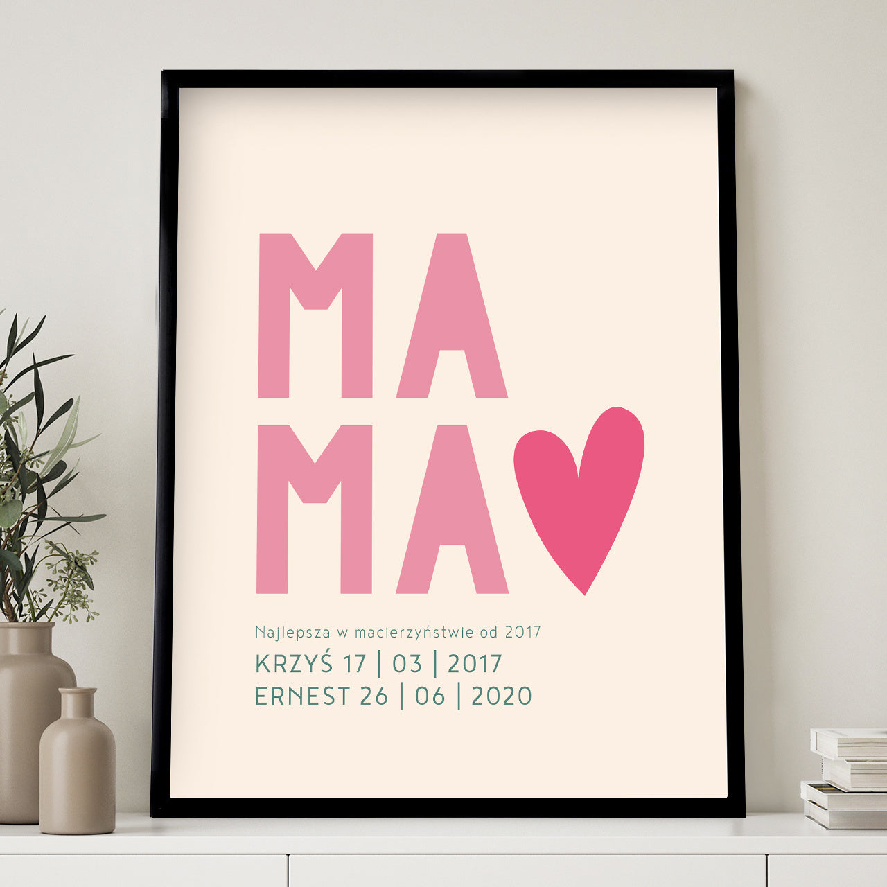 Plakat personalizowany - prezent z okazji Dnia Mamy