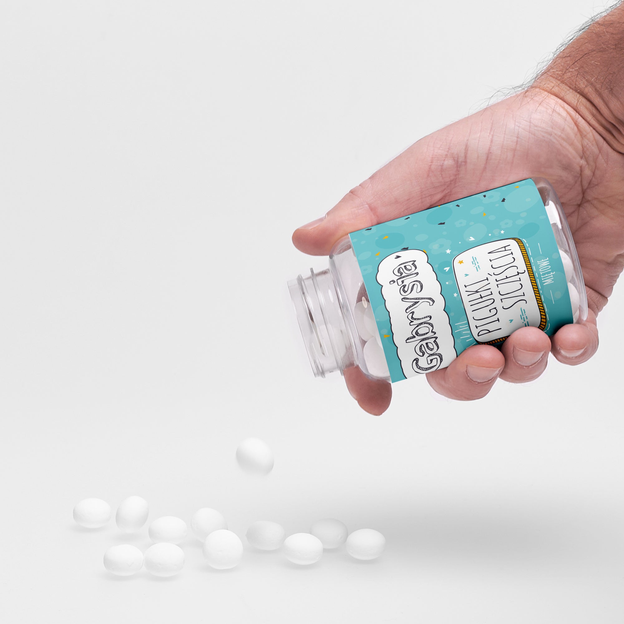 Personalizowane miętówki na prezent dla przyjaciółki - pigułki szczęścia