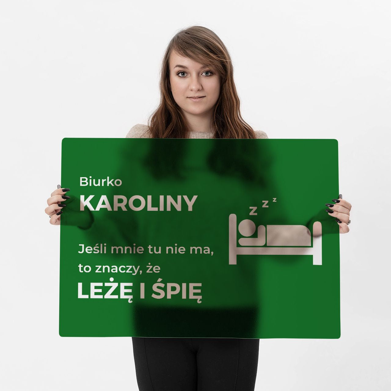 Podkładka personalizowana na biurko dla śpiocha podkładka pod mysz podkładka na biurko prezent dla śpiocha