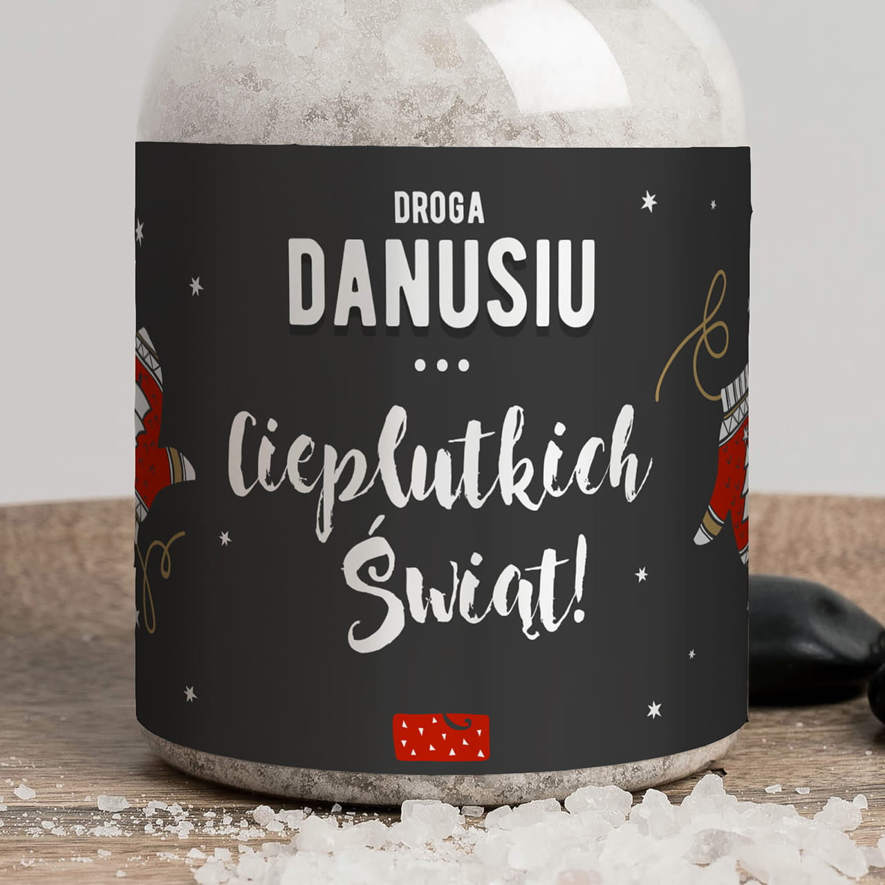 Sól do kąpieli - Cieplutkie Święta - prezent na święta dla koleżanki prezent dla koleżanki na święta sól kąpielowa