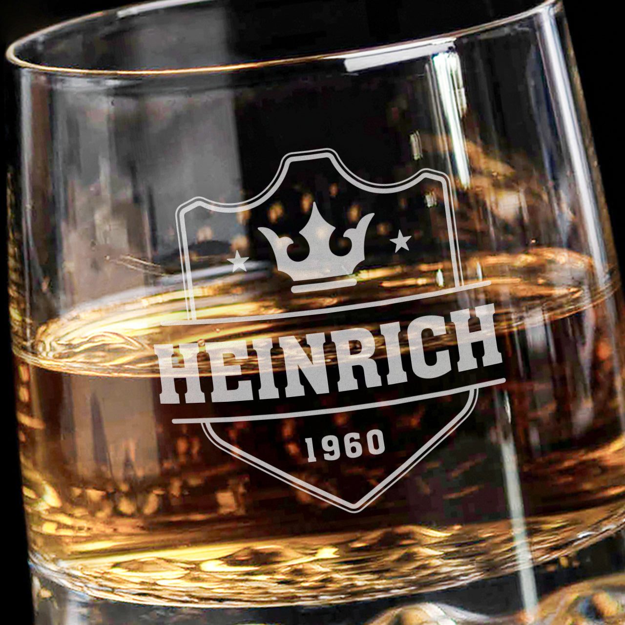 Whiskyglas mit Gravur -Geburtstagsgeschenk für einen Mann