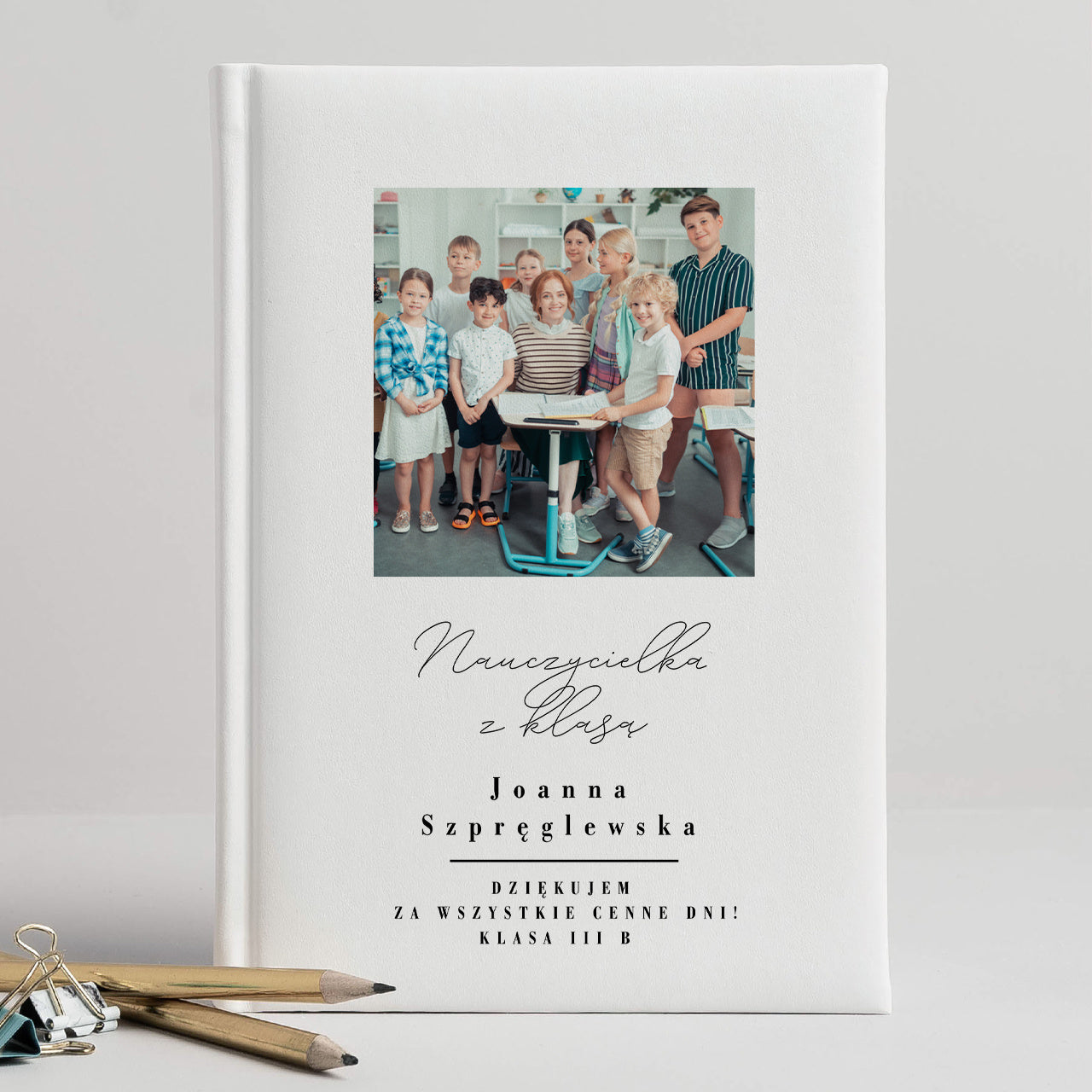 Kalendarz personalizowany - podziękowanie od uczniów dla nauczyciela