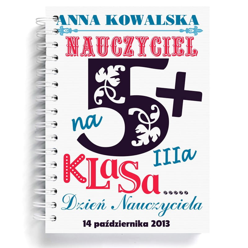 Notatnik personalizowany dla wychowawczyni notatnik dla wychowawczyni prezent dla wychowawczyni