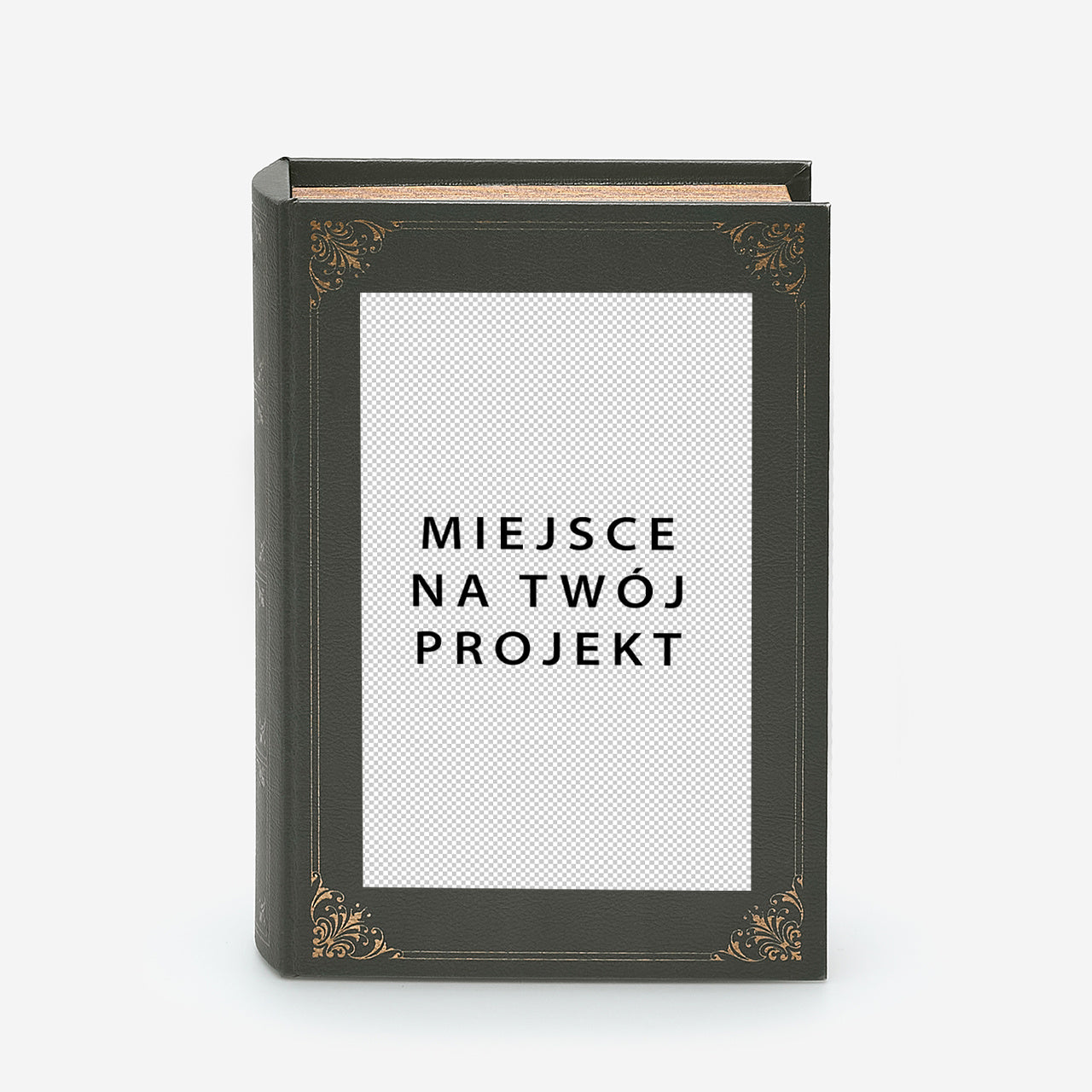 Pudełko w kształcie książki z własnym projektem