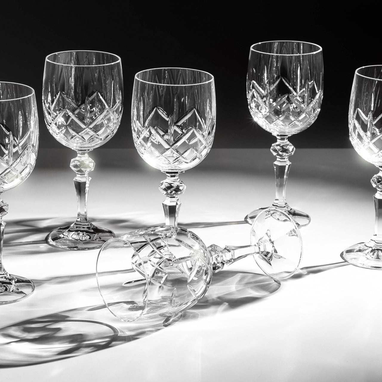 Luksusowe kieliszki do wina z kryształu 6 szt. prezent na ślub kieliszki na prezent