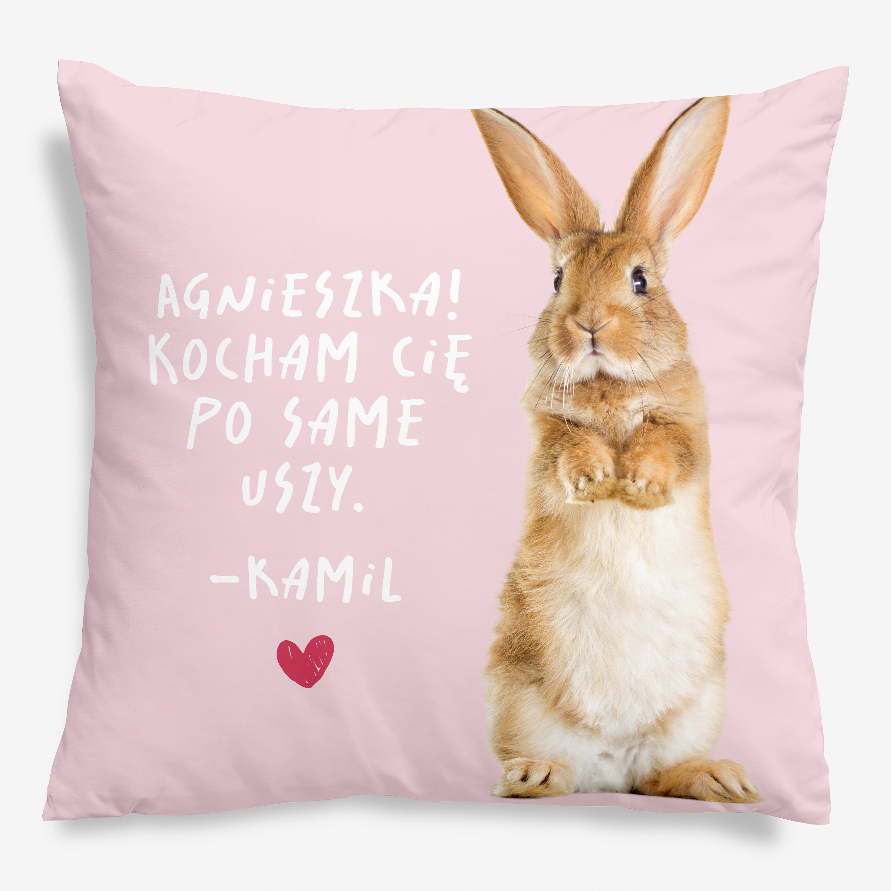 Personalizowana poduszka dla ukochanej prezent dla ukochanej prezent dla dziewczyny na walentynki