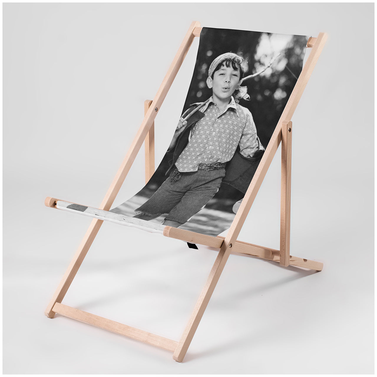 Personalisierter Liegestuhl mit Foto