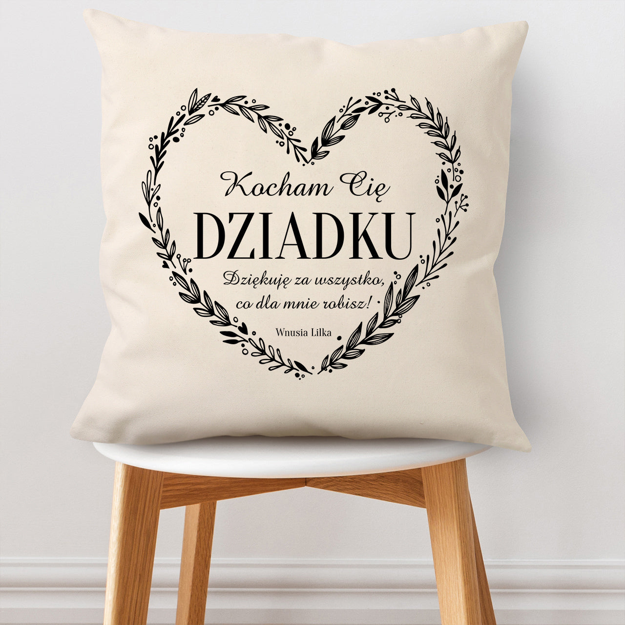 Poduszka dla dziadka - kocham Cię dziadku