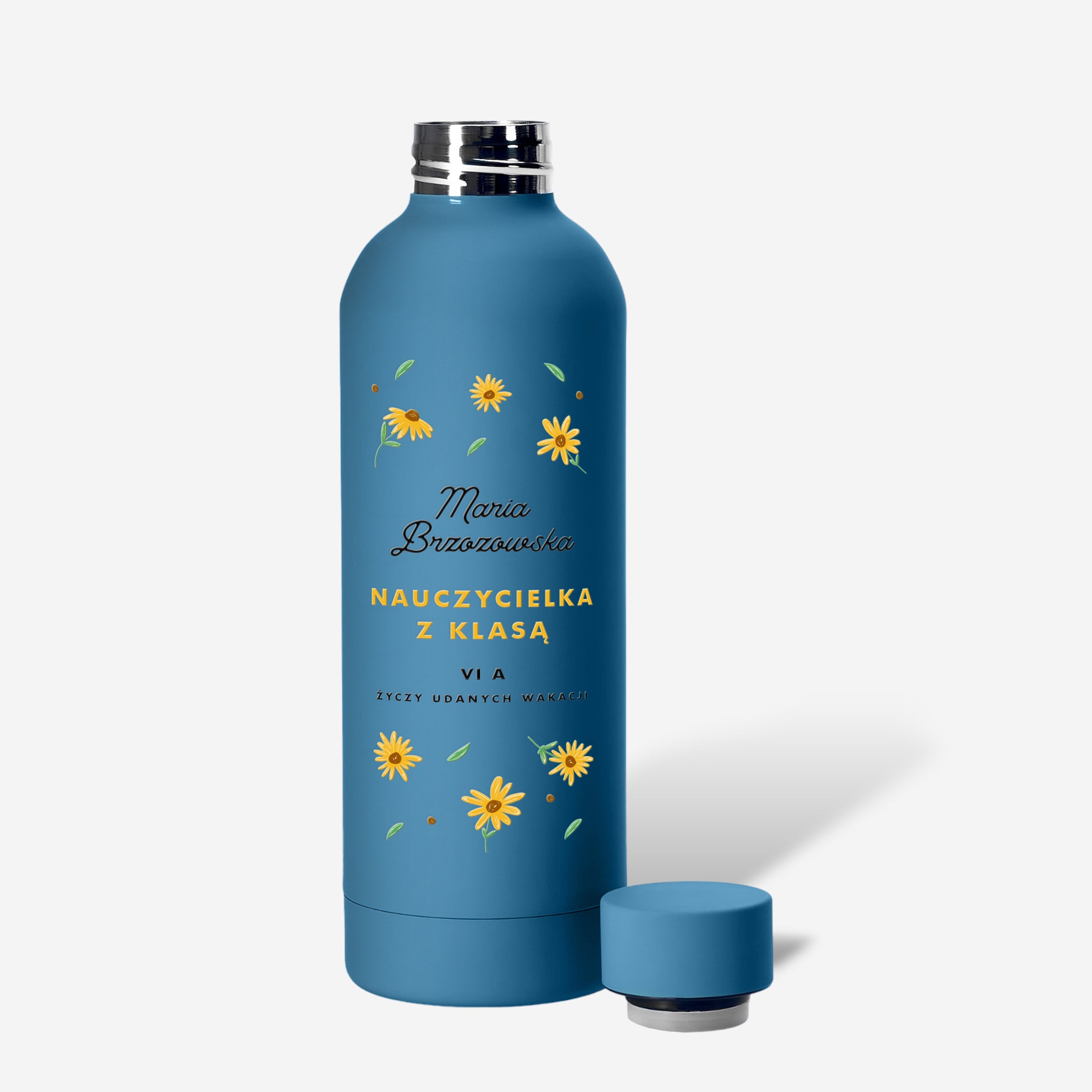 Butelka Termiczna dla Wychowawczyni Prezent na Koniec Roku dla Nauczycielki personalizowana butelka 