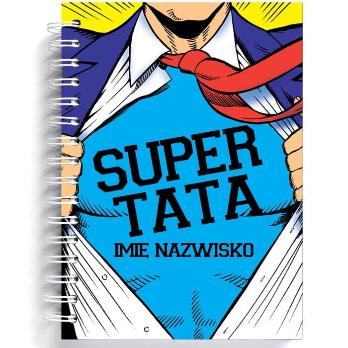 Personalizowany notatnik na Dzień Taty - supertata