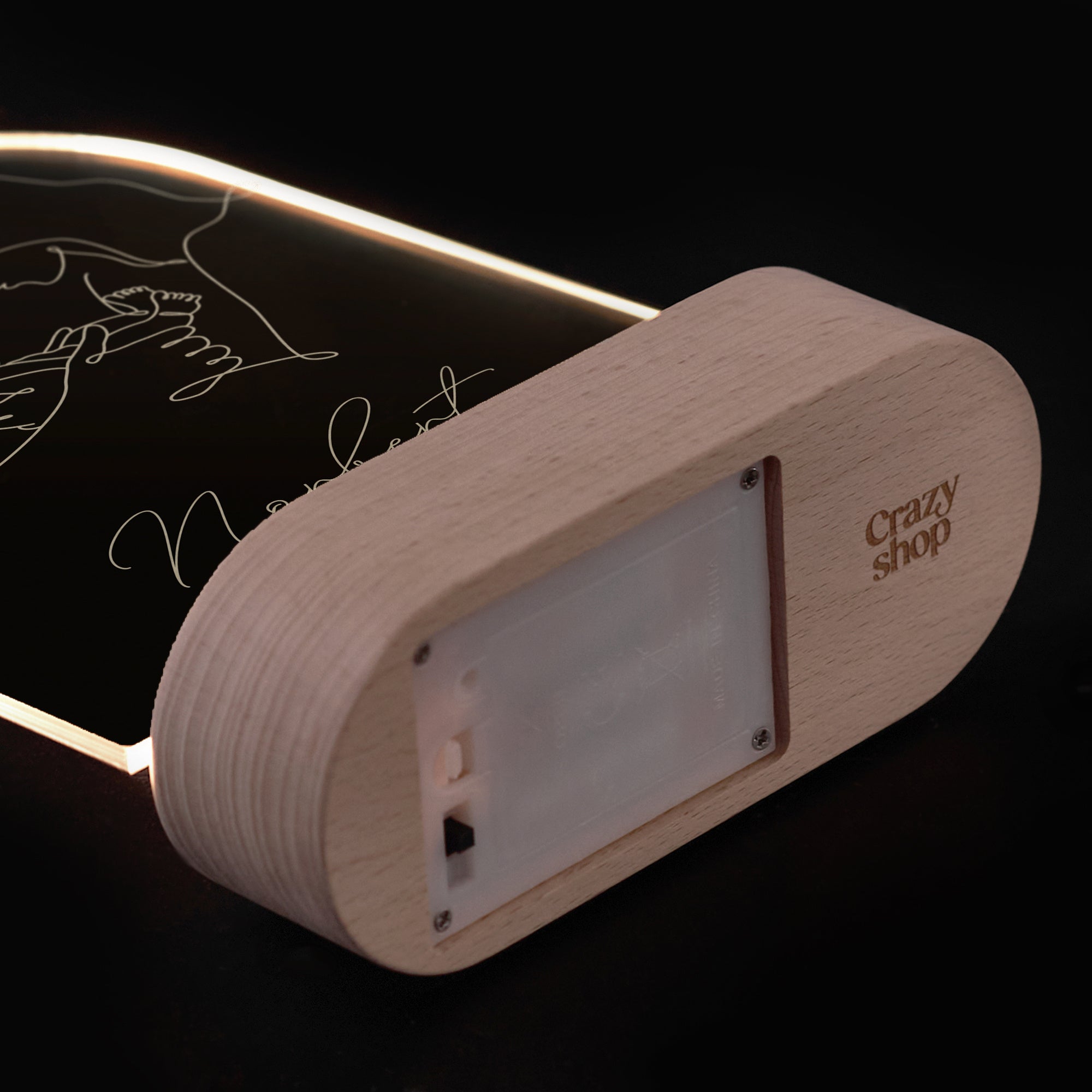 Lampka led z personalizacją - prezent dla młodych rodziców