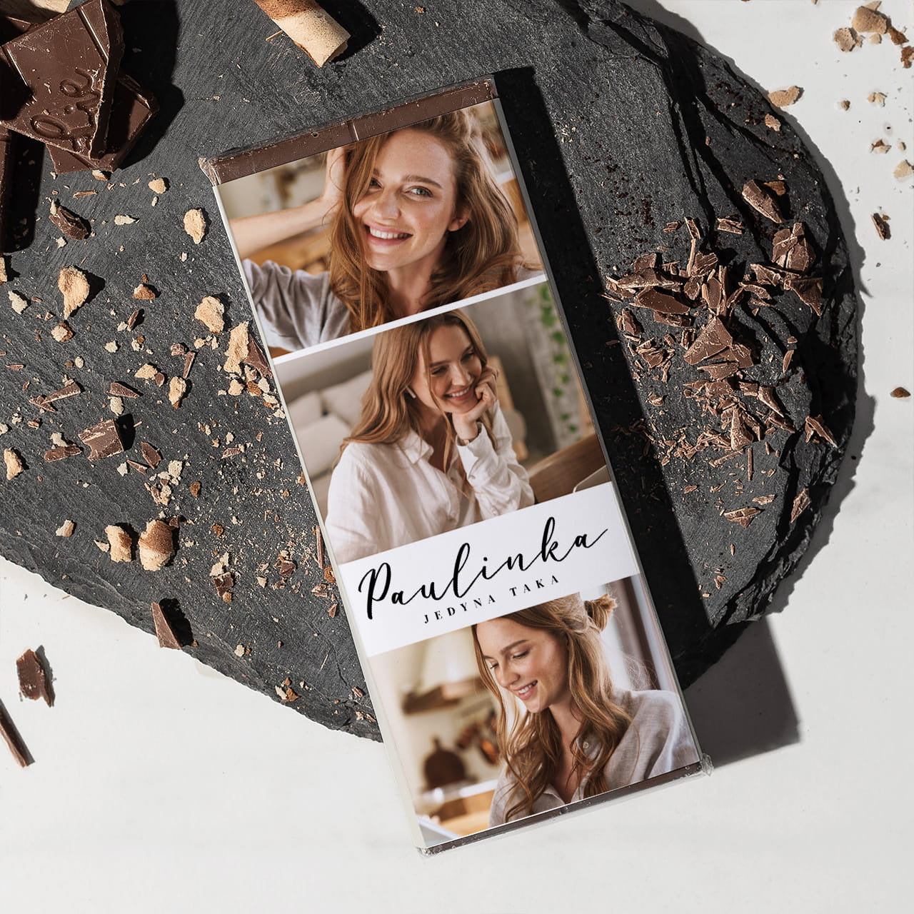Personalizowana czekolada na Dzień Kobiet upominek na dzień kobiet czekolada personalizowana