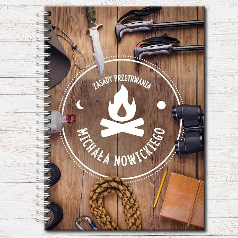 Notatnik dla survivalowca notatnik personalizowany prezent dla survivalowca