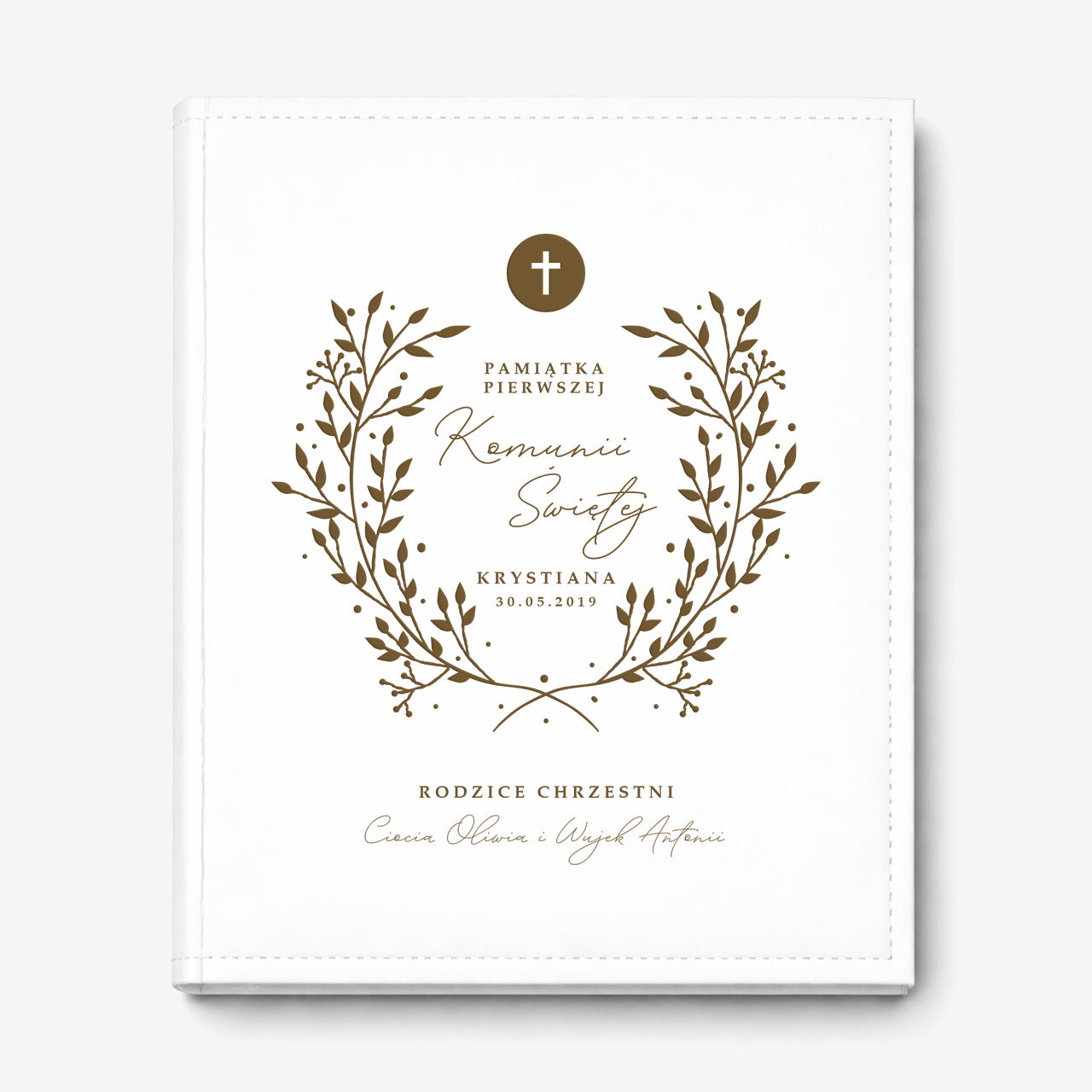 Album na pierwszą komunię świętą - prezent na komunię od chrzestnej pamiątka pierwszej komunii