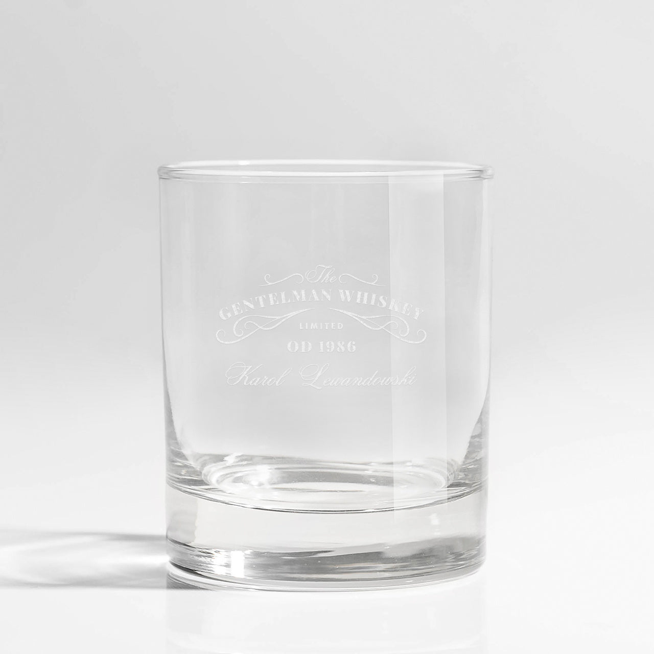 Szklanka do whisky z grawerem - Gentleman Whiskey - prezent dla faceta prezent dla taty dla niego