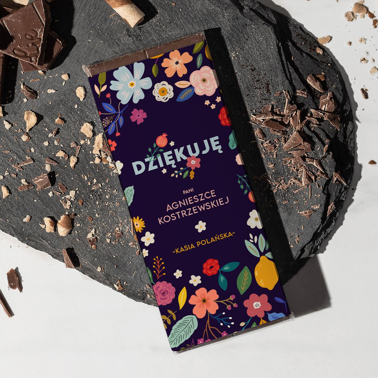 Personalizowana czekolada na podziękowanie