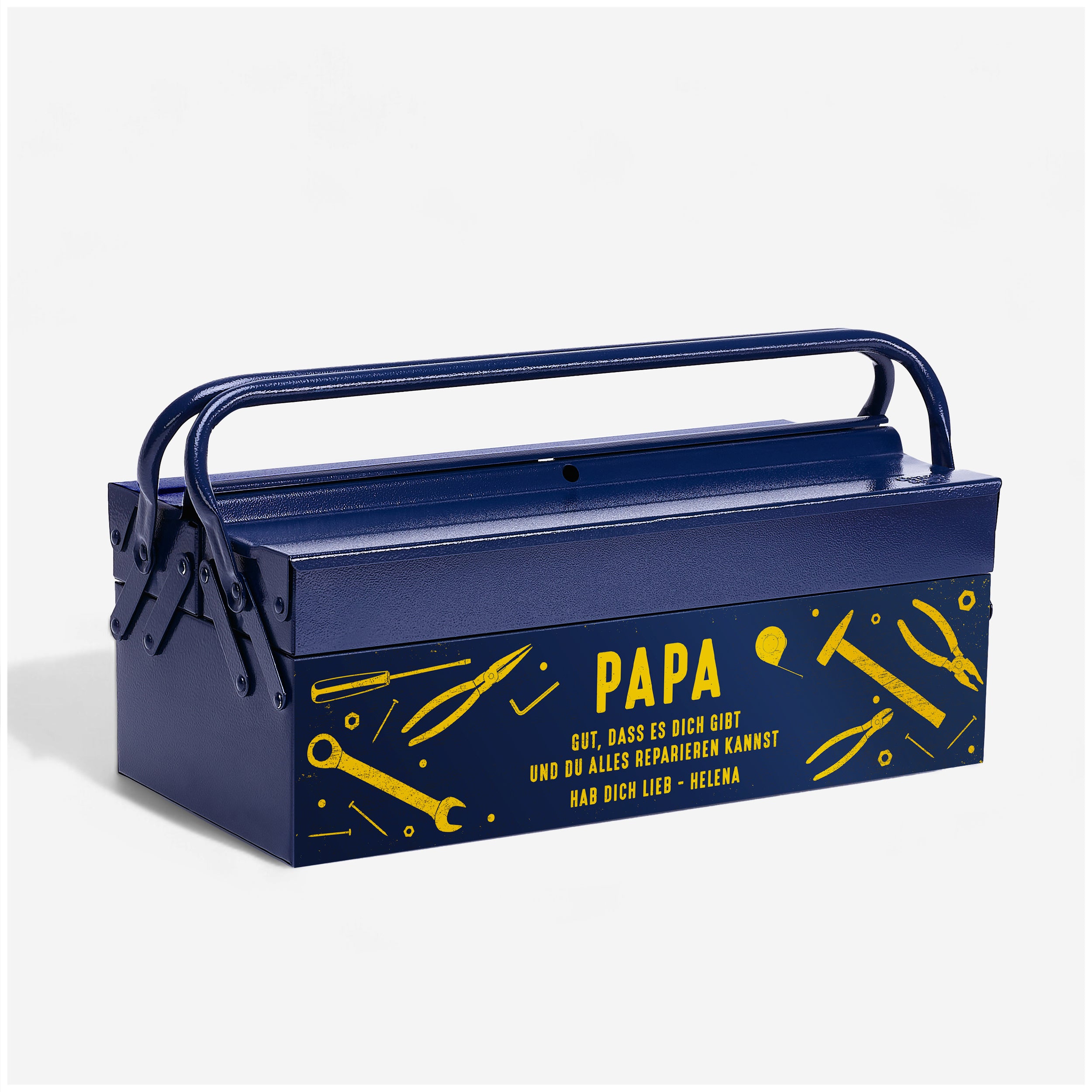 Personalisierte Werkzeugkiste – Geschenk für Papa
