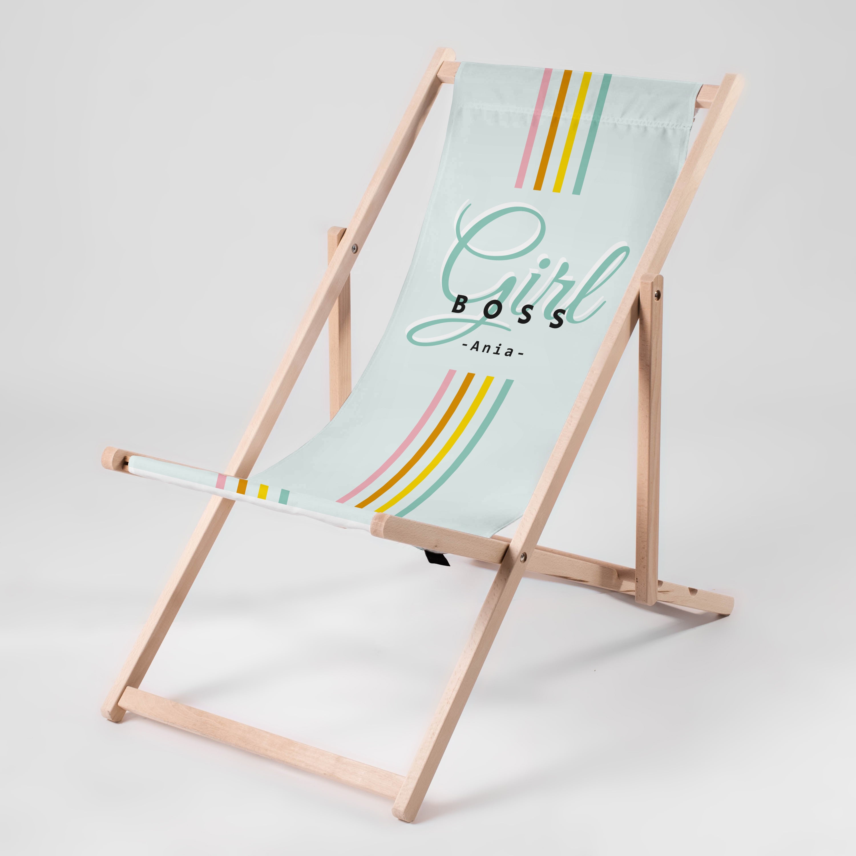 Leżak personalizowany na prezent dla przyjaciółki leżak plażowy prezent dla najlepszej przyjaciółki