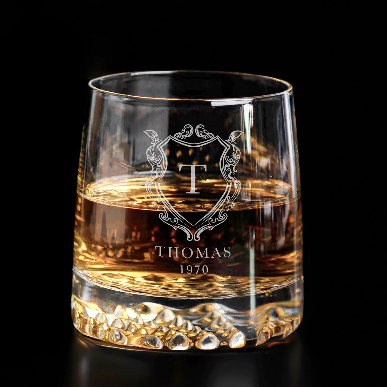 Elegantes Whiskyglas KÖNIGLICHER JAHRGANG Geschenk für einen Mann