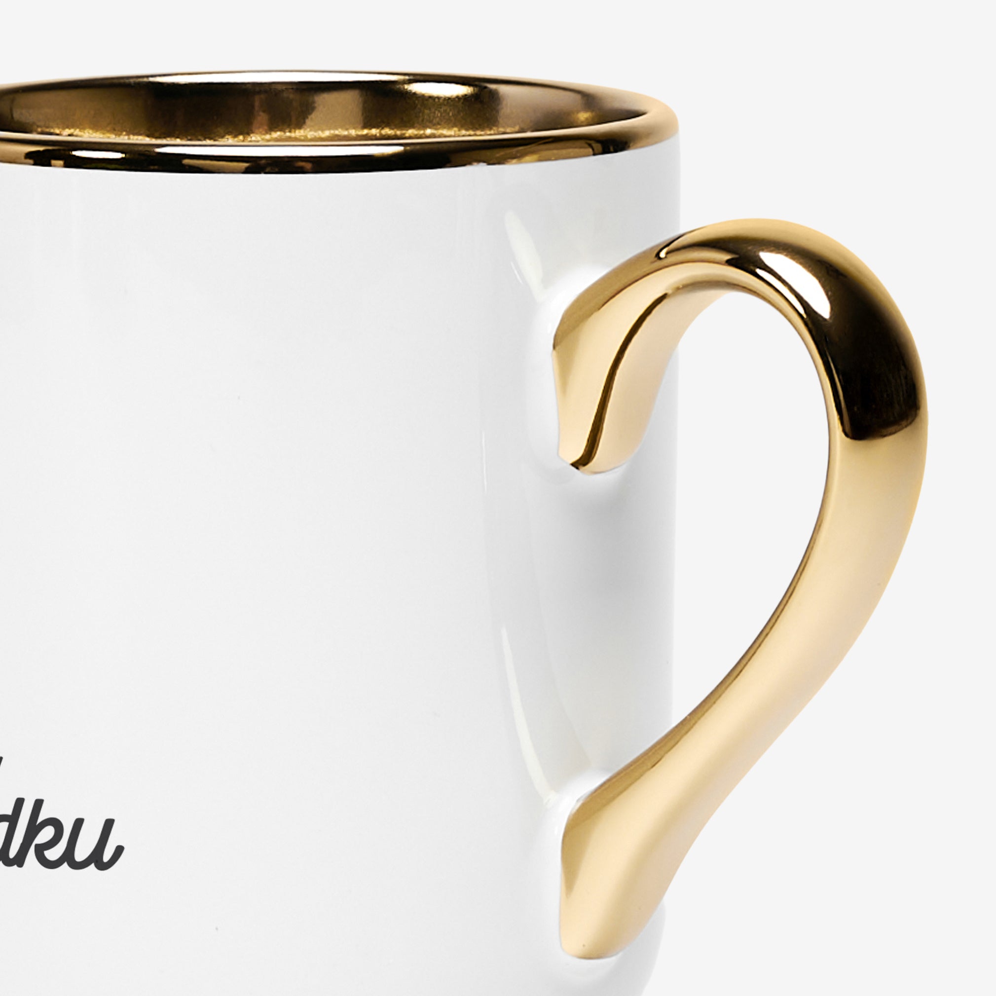 Personalizowany kubek ze złotym uchem dla pradziadka