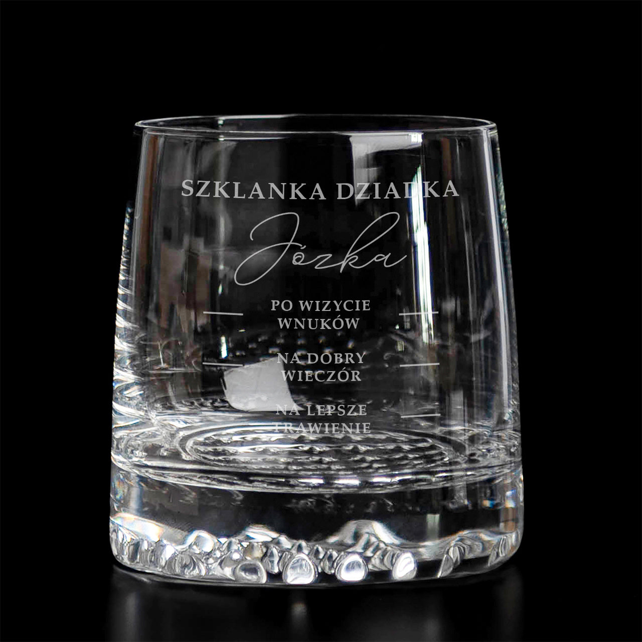 Personalizowana szklanka do whisky - prezent na Dzień Dziadka