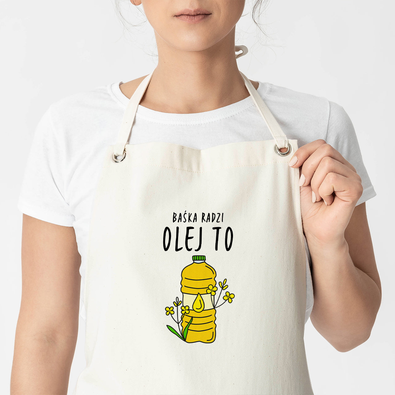 Personalizowany fartuch dla kucharki - olej to