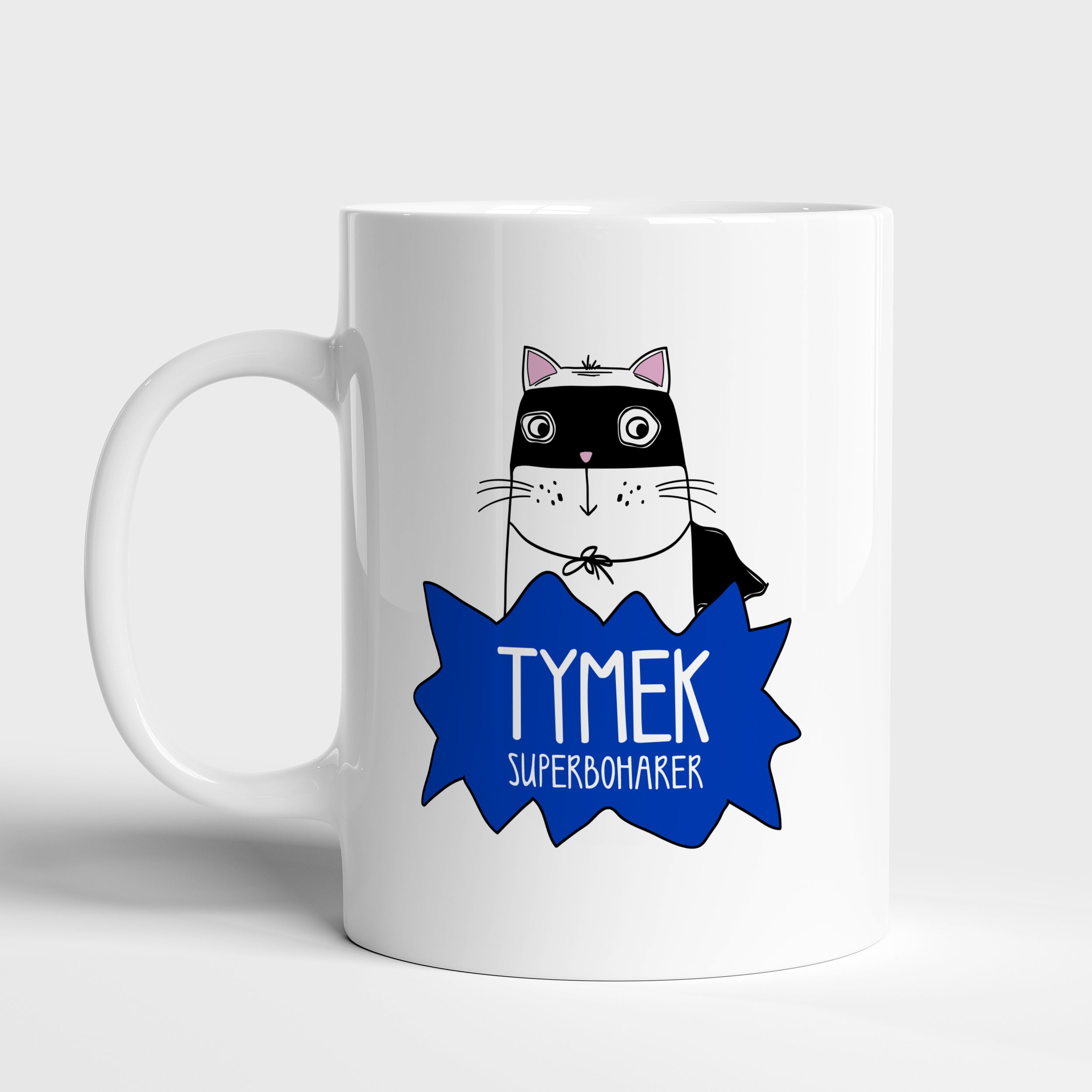 Kubek dla chłopca - Superbohater personalizowany kubek prezent dla kociarza prezent dla chłopca