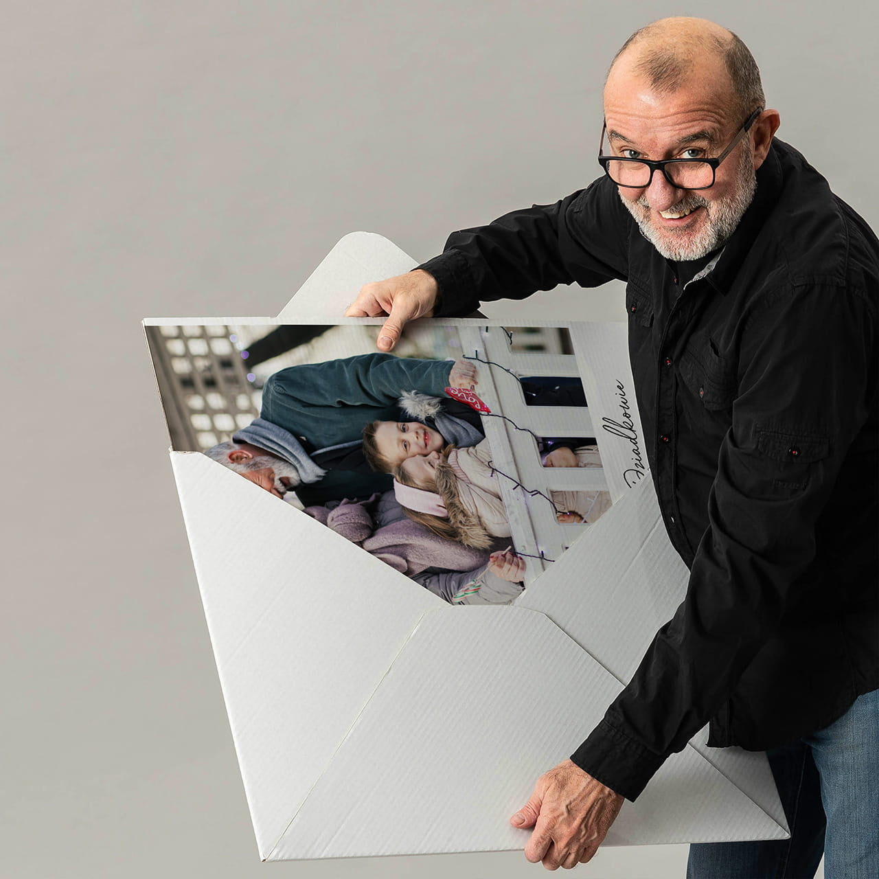 Kartka personalizowana dla Babci i Dziadka - ze zdjęciem kartka na Dzień Babci i Dziadka 