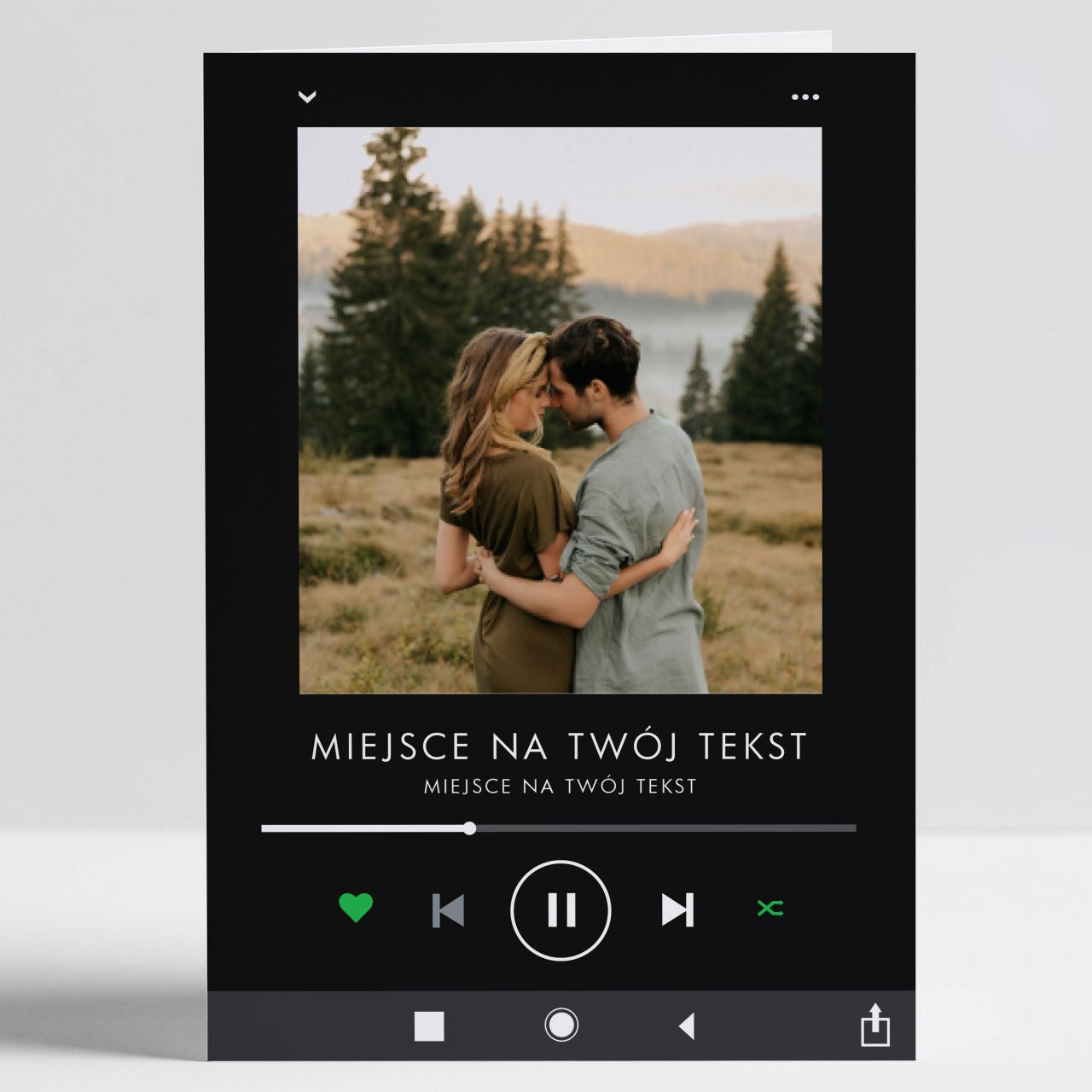Kartka ze zdjęciem - Nasza Piosenka - kartka dla ukochanej osoby
