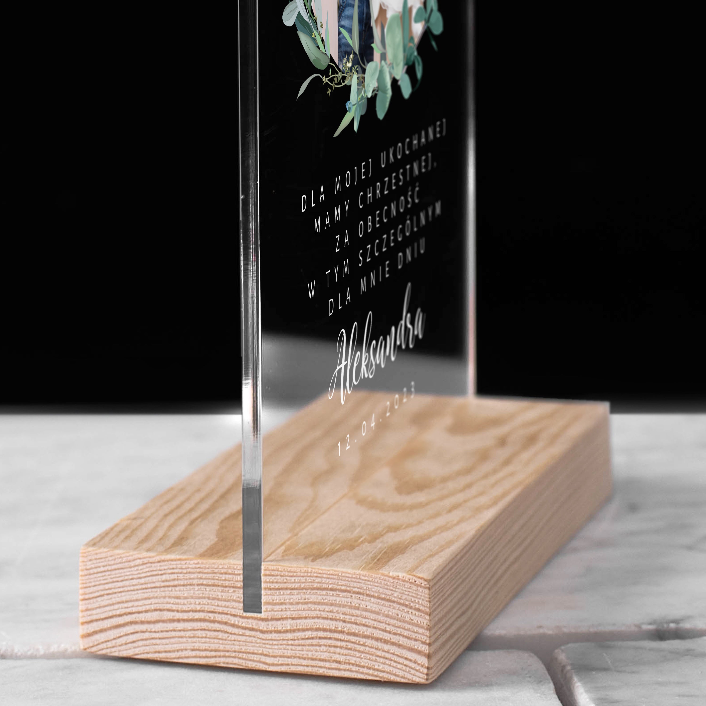 Statuetka na podziękowanie dla Matki Chrzestnej