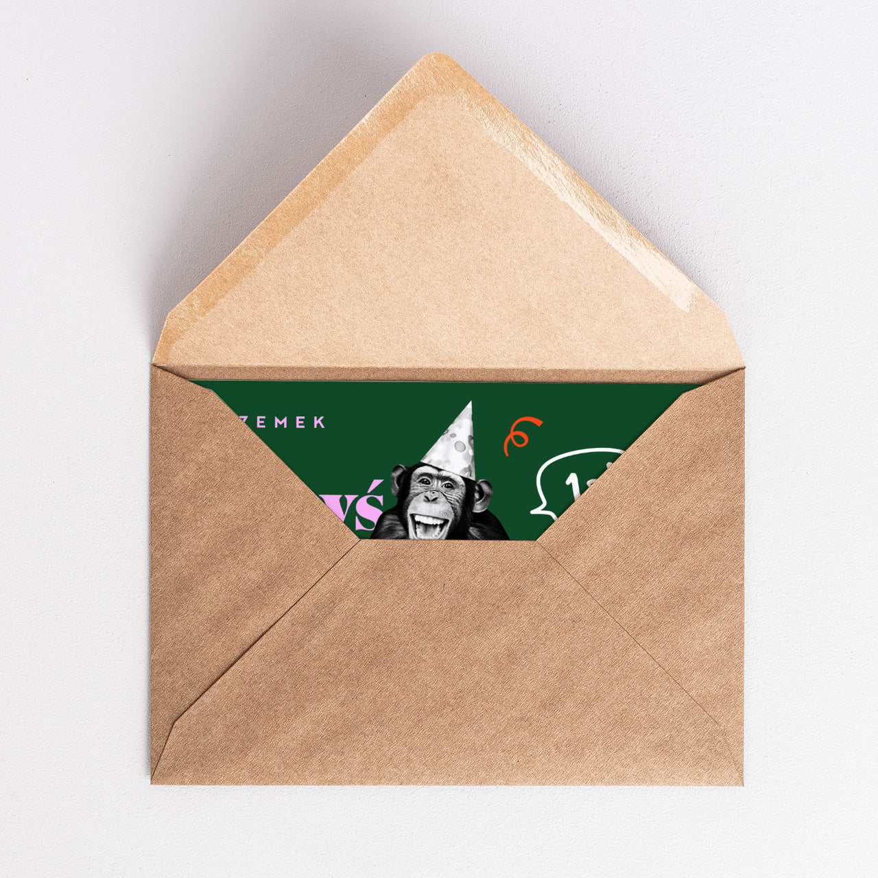 Śmieszna kartka na 18 urodziny dla kolegi - Małpi Rozum śmieszna kartka urodzinowa prezent dla kolegi