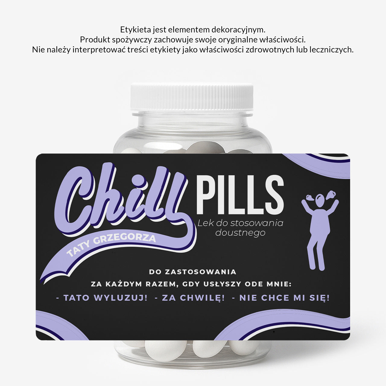 Personalizowany pojemnik na miętówki - śmieszny prezent dla taty