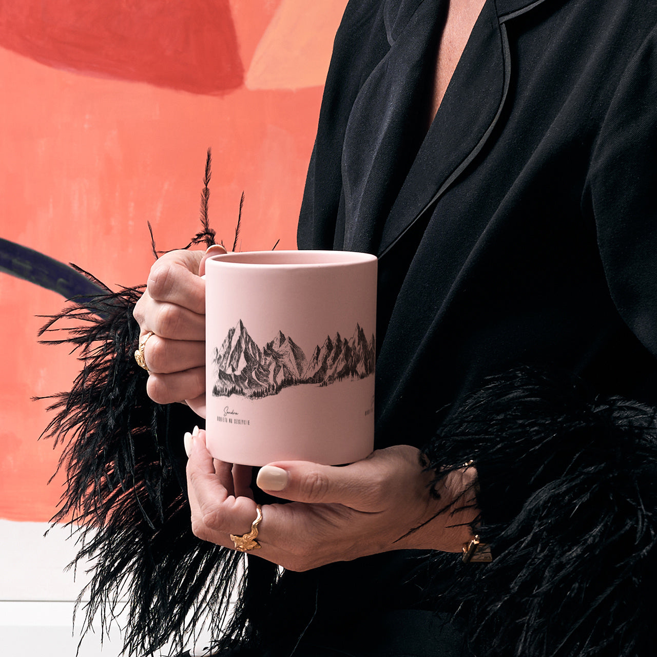 Kubek z górami - prezent dla miłośniczki gór kubek z nadrukiem prezent dla niej dla przyjaciółki