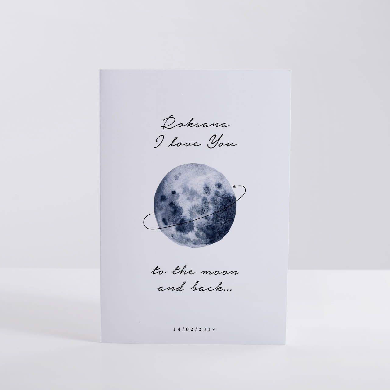 Kartka na Walentynki dla żony - I Love You prezent dla żony na Walentynki kartka walentynkowa kartka miłosna
