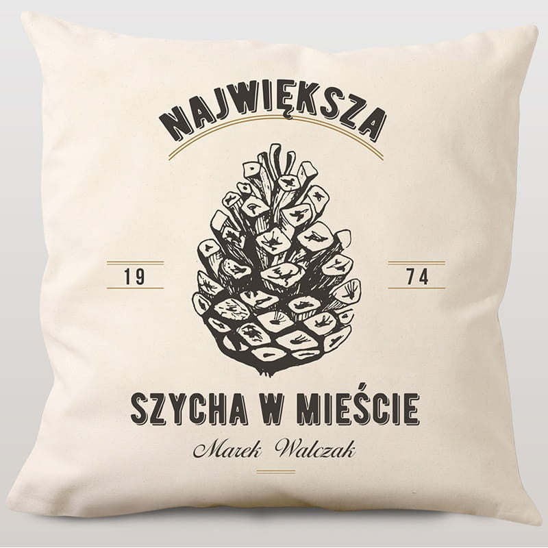 Poduszka na urodziny - szycha prezent na urodziny dla faceta personalizowana poduszka prezent dla faceta