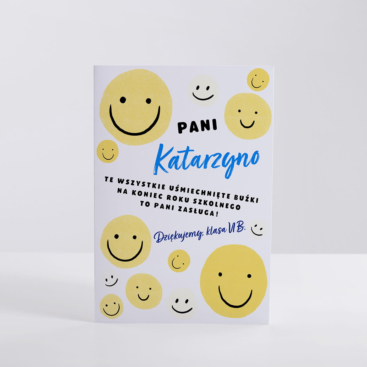 Podziękowanie dla nauczycielki - kartka personalizowana prezent dla nauczycielki podziękowania dla nauczycielki