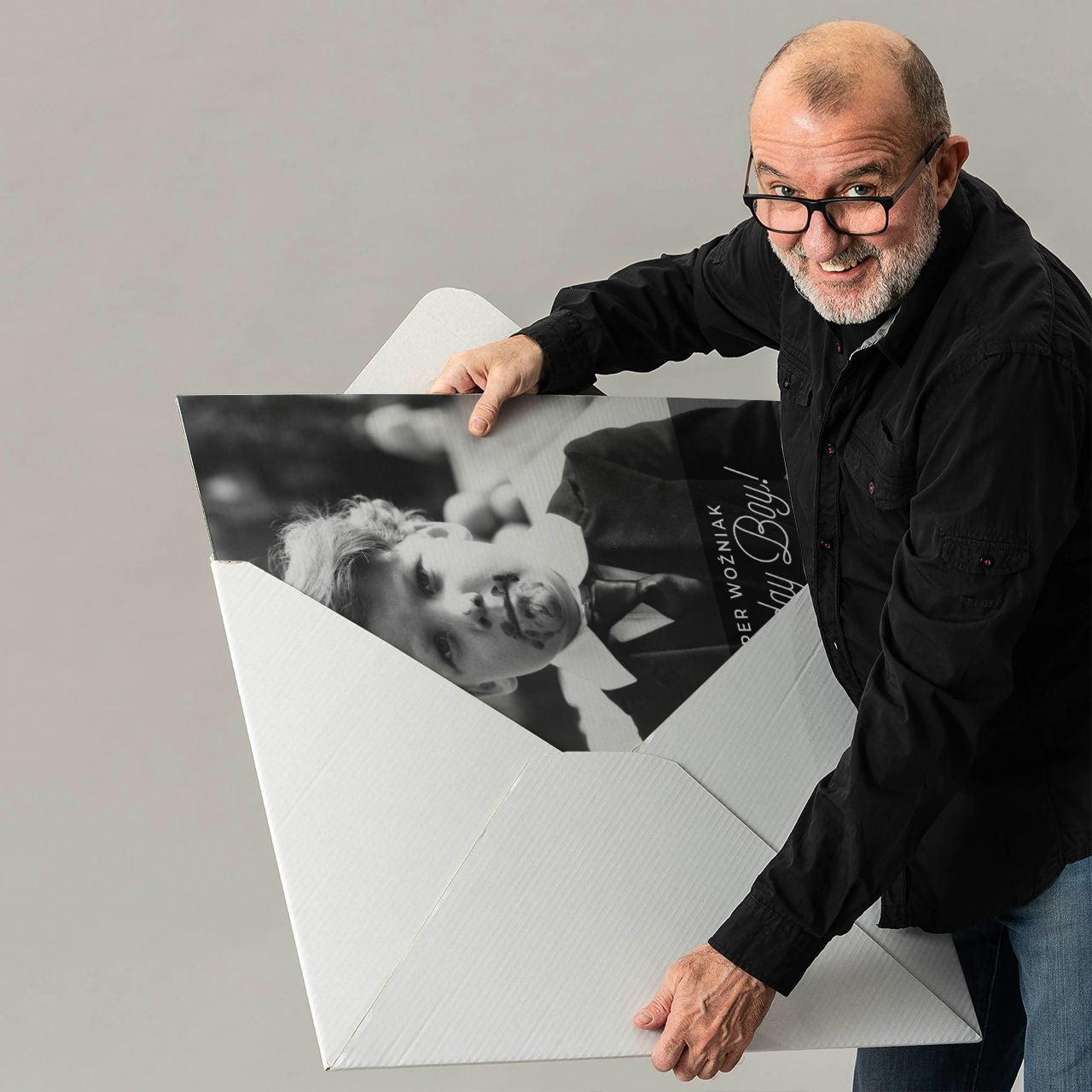 Personalizowana duża kartka na urodziny ze zdjęciem